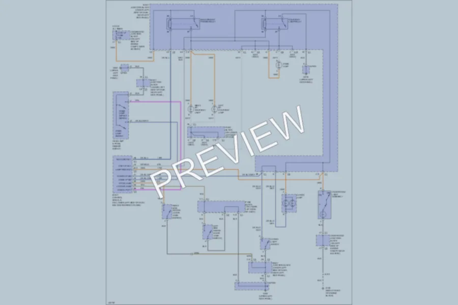 2001 GMC 3500 Interior Lights wiring diagram preview