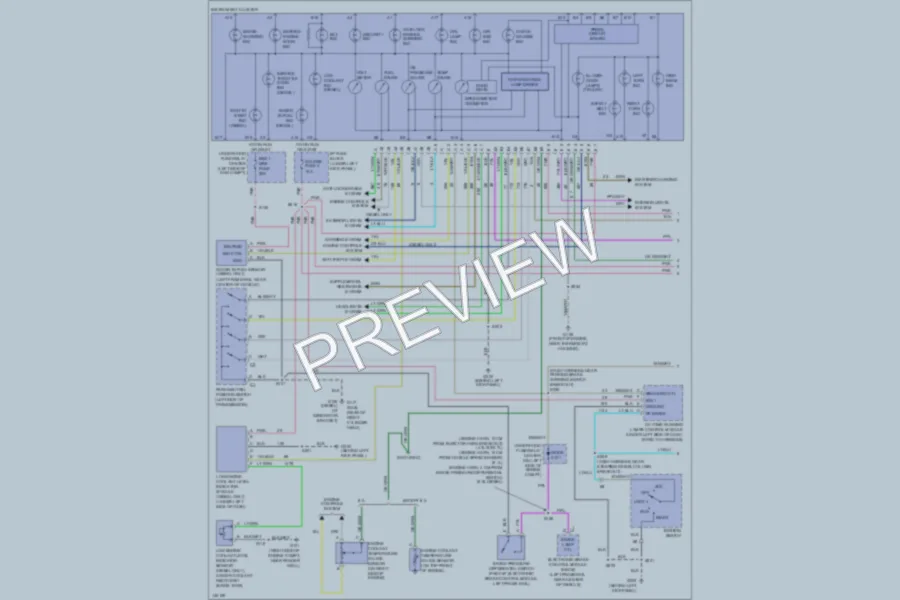 2001 GMC G3500 Instrument Cluster wiring diagram preview