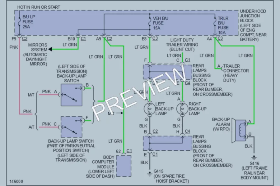 2001 GMC 1500 Hd Exterior Lights wiring diagram preview