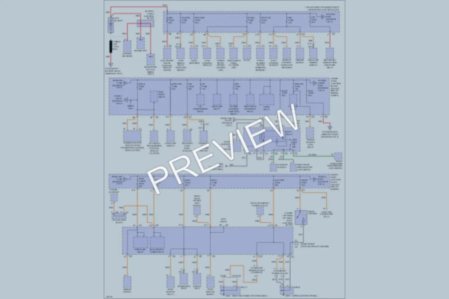 2001 GMC 3500 Power Distribution wiring diagram preview