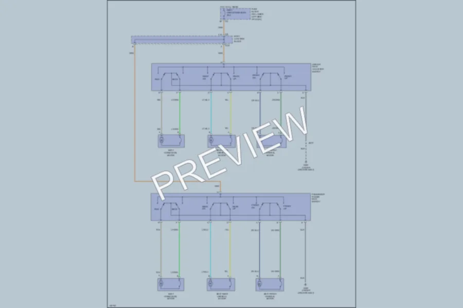 2001 GMC 2500 Hd Power Seats wiring diagram preview