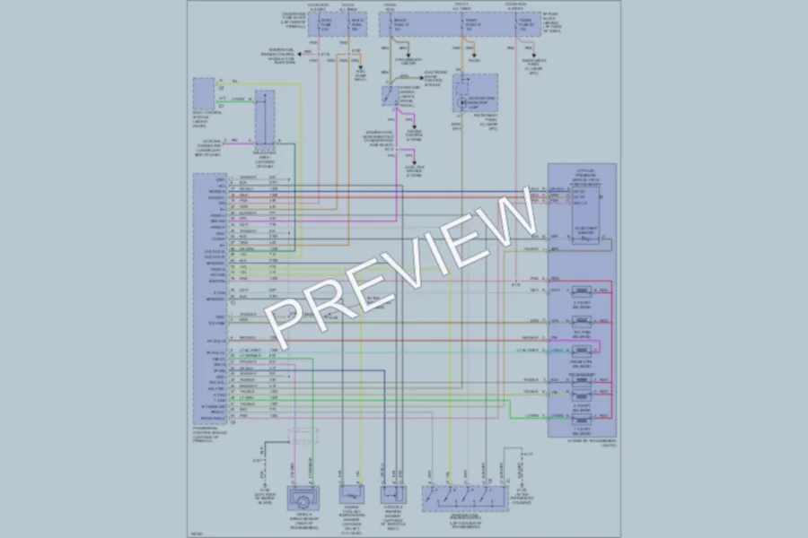 2001 GMC Safari Transmission wiring diagram preview