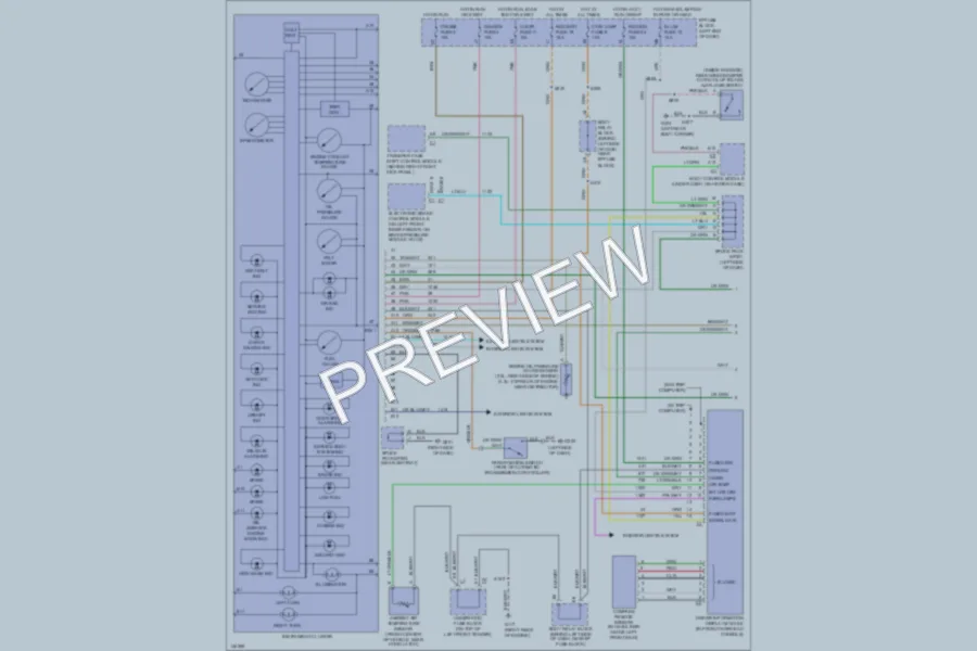 2001 GMC Sonoma Instrument Cluster wiring diagram preview