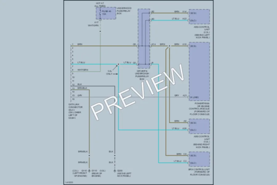2001 Honda Accord Computer Data Lines wiring diagram preview