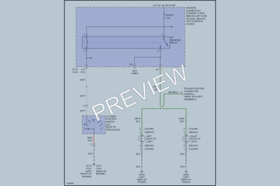 2001 Honda Accord Exterior Lights wiring diagram preview