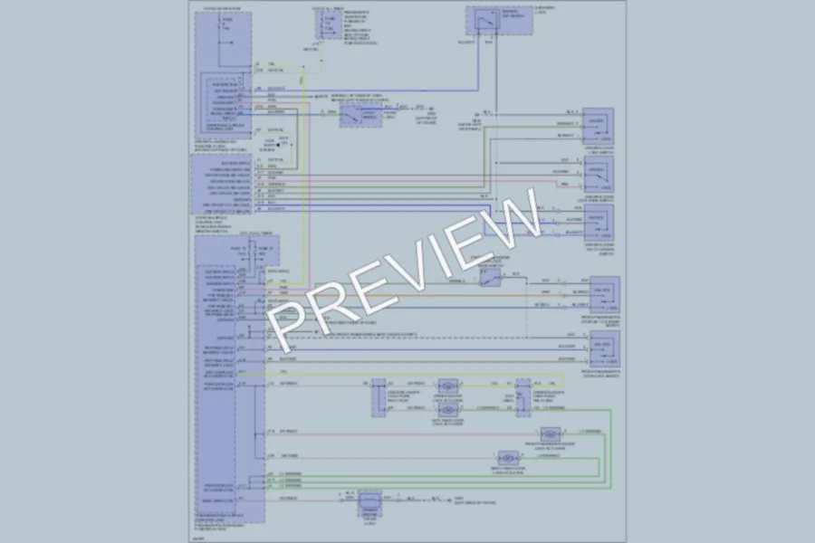 2001 Honda Accord Power Door Locks wiring diagram preview