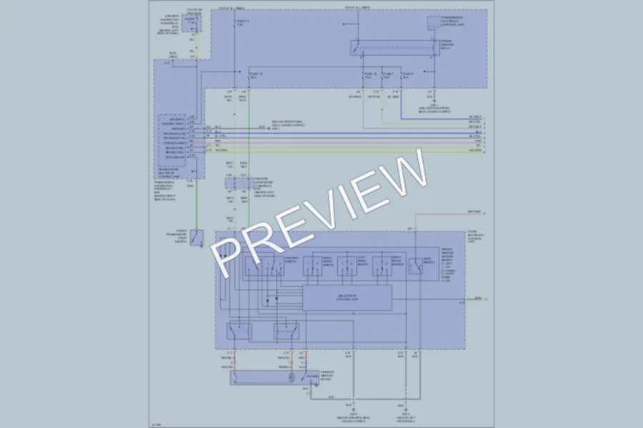 2001 Honda Accord Power Windows wiring diagram preview