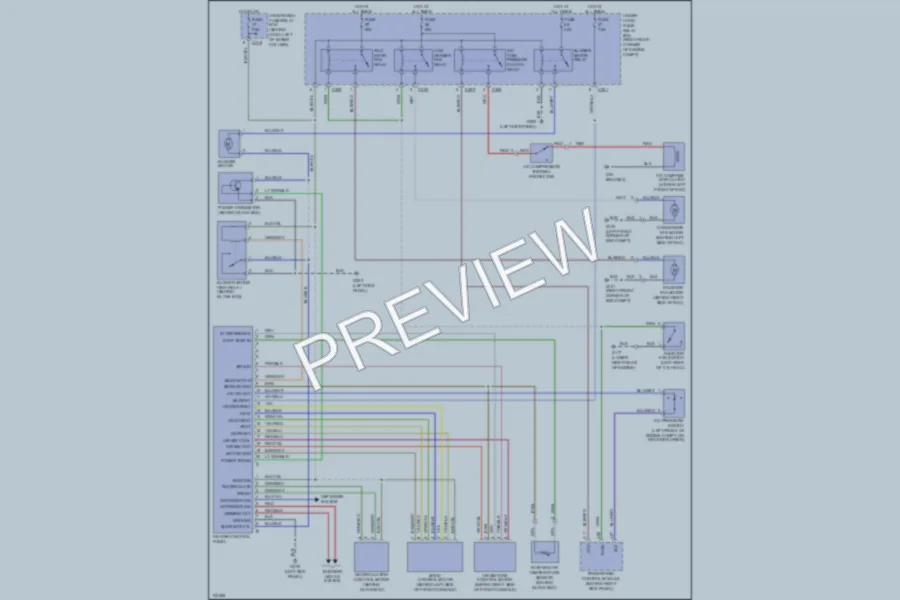 2001 Honda CRV Air Conditioning wiring diagram preview