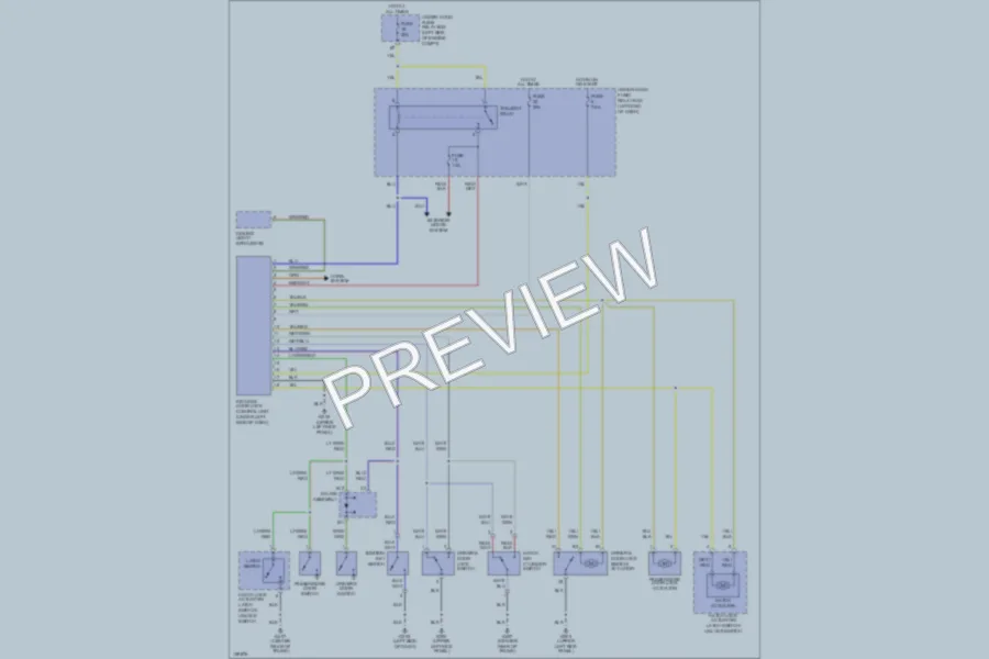 2001 Honda Insight Power Door Locks wiring diagram preview