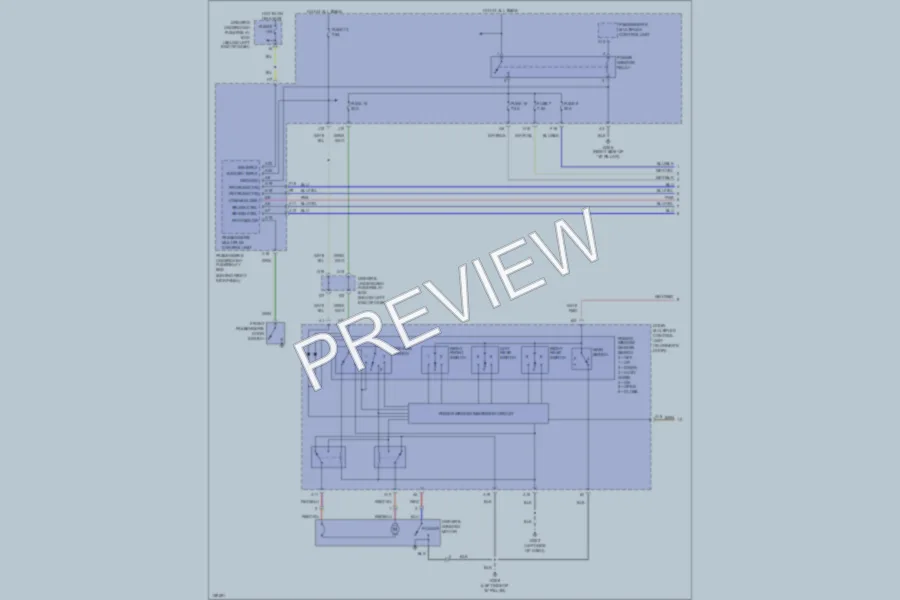 2001 Honda Odyssey Power Windows wiring diagram preview