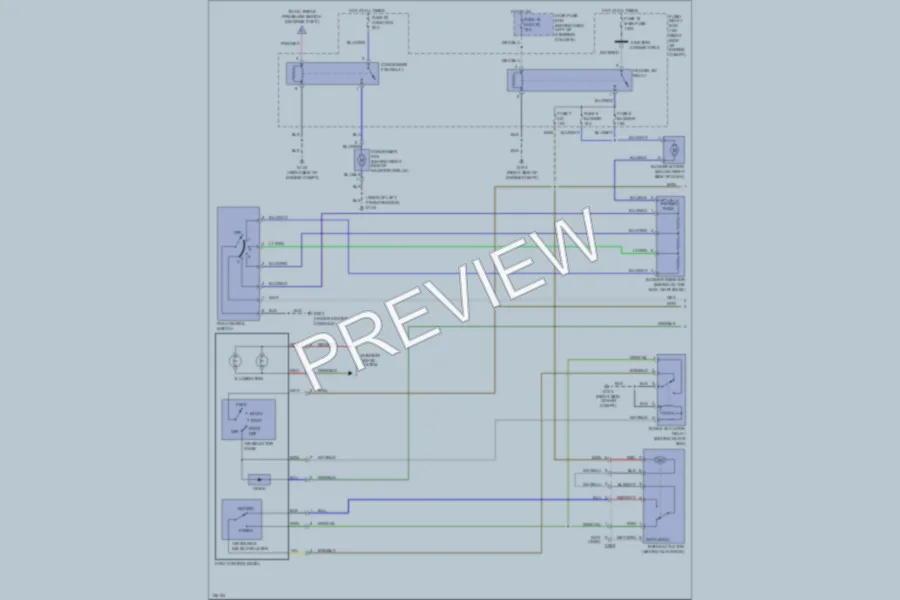 2001 Honda Passport Air Conditioning wiring diagram preview