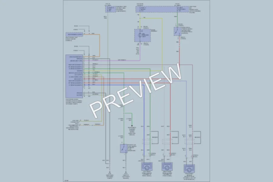 2001 Honda Passport Anti Lock Brakes wiring diagram preview