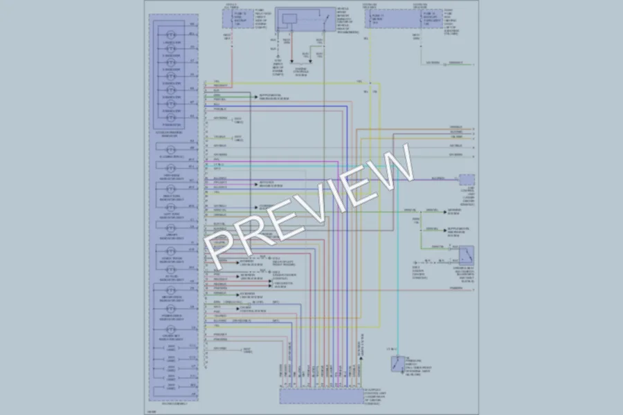 2001 Honda Passport Instrument Cluster wiring diagram preview