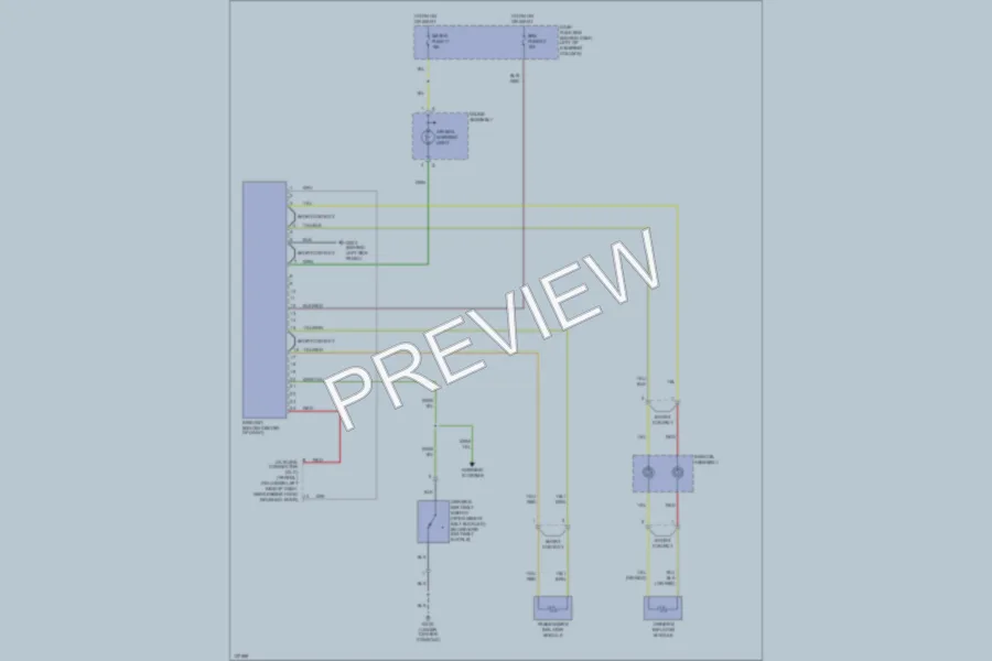 2001 Honda Passport Supplemental Restraints wiring diagram preview
