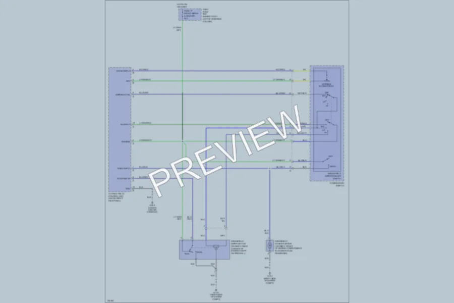 2001 Honda Passport Wiper Washer wiring diagram preview