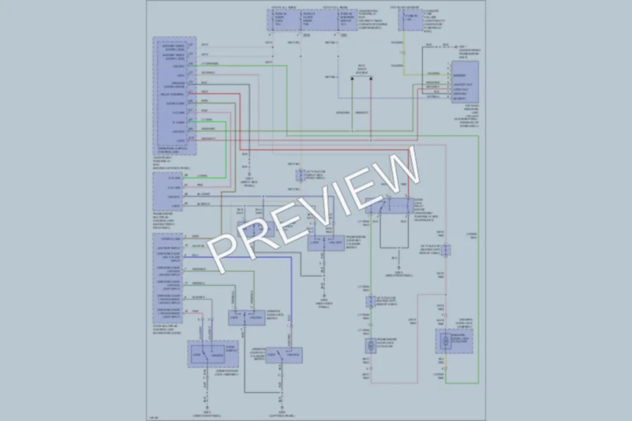2001 Honda Prelude Power Door Locks wiring diagram preview