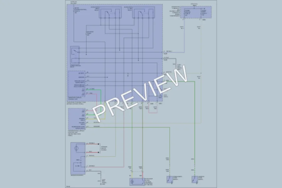 2001 Honda Prelude Power Top Sunroof wiring diagram preview