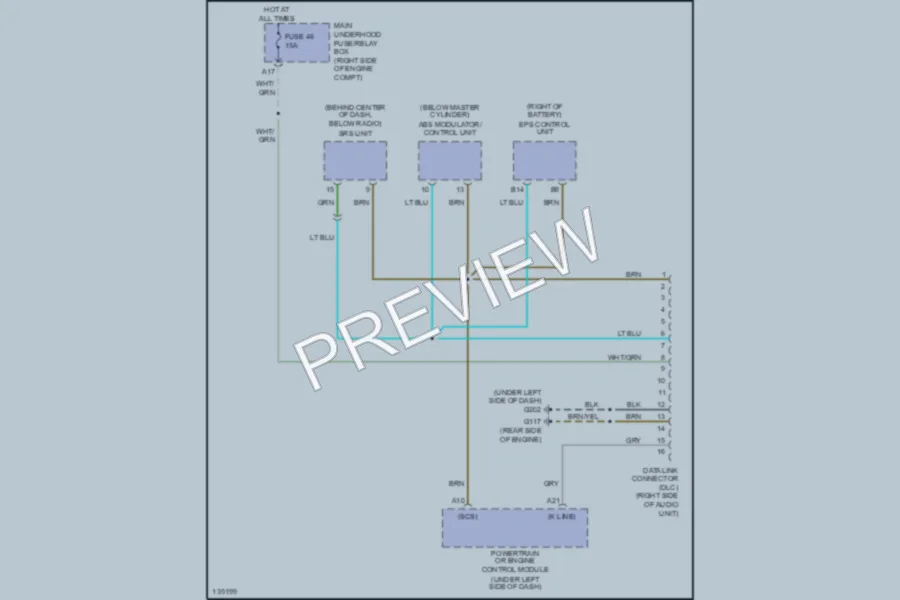 2001 Honda S2000 Computer Data Lines wiring diagram preview