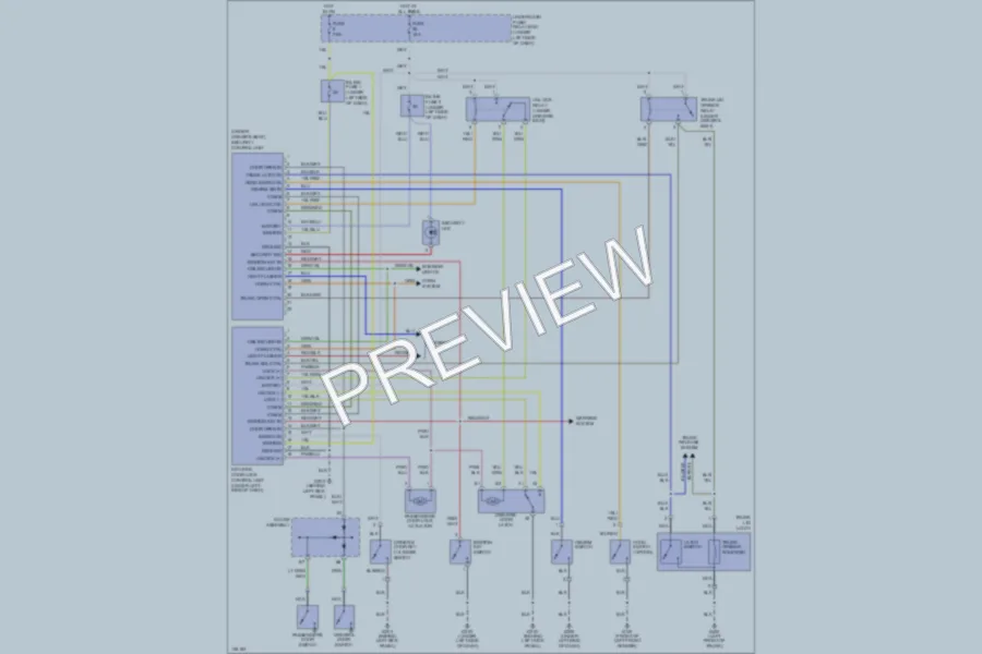 2001 Honda S2000 Power Door Locks wiring diagram preview