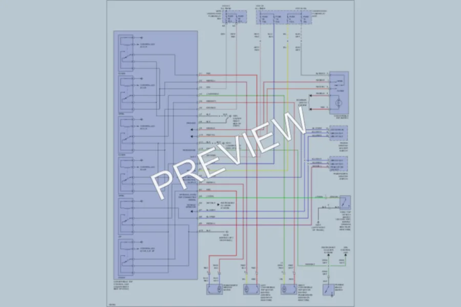 2001 Honda S2000 Power Top Sunroof wiring diagram preview