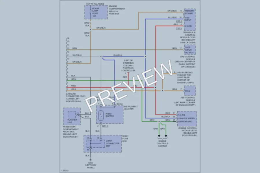 2001 Hyundai Accent Computer Data Lines wiring diagram preview