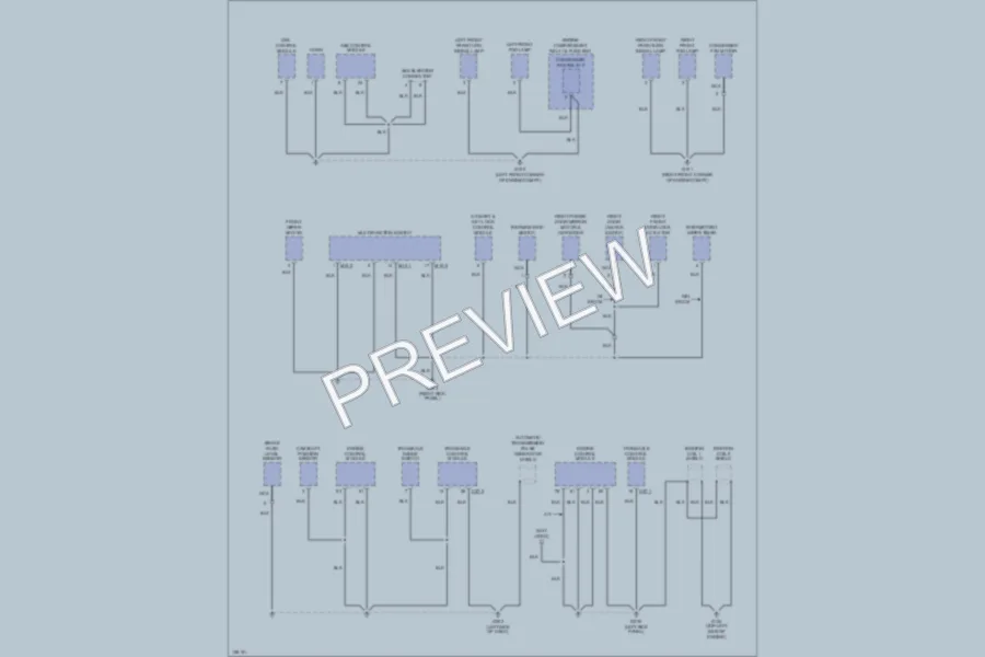 2001 Hyundai Accent Ground Distribution wiring diagram preview