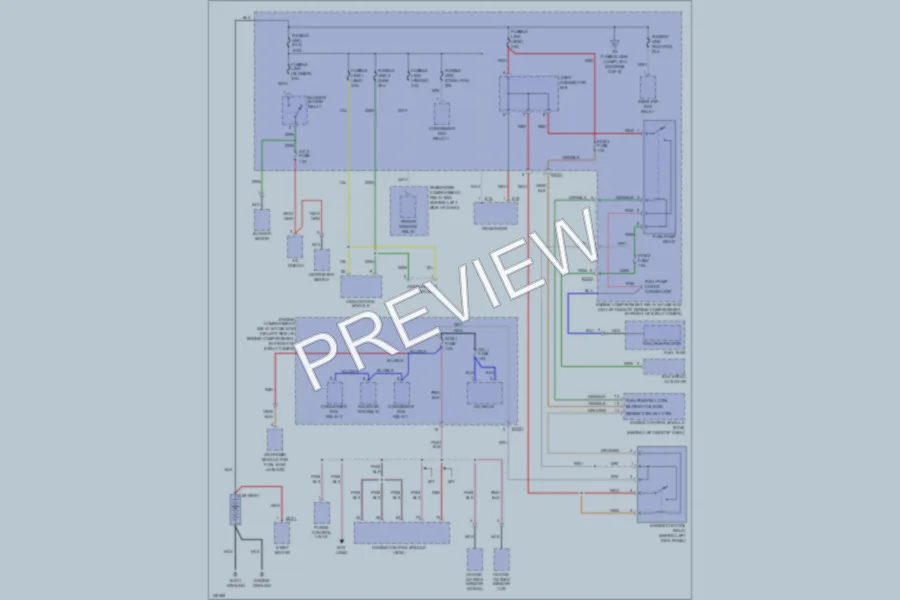 2001 Hyundai Accent Power Distribution wiring diagram preview