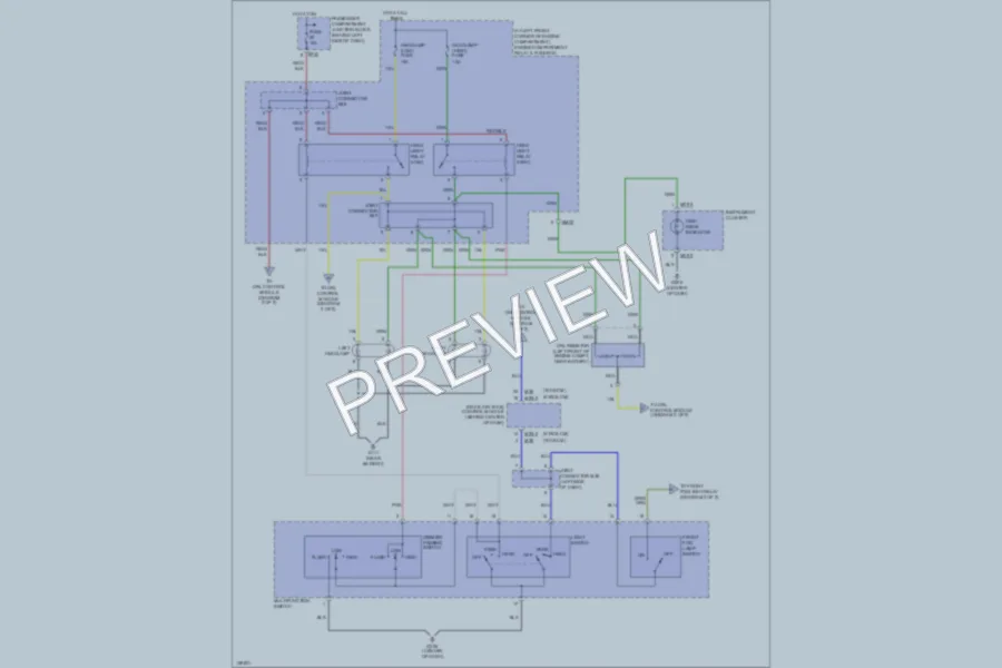 2001 Hyundai Elantra Headlights wiring diagram preview