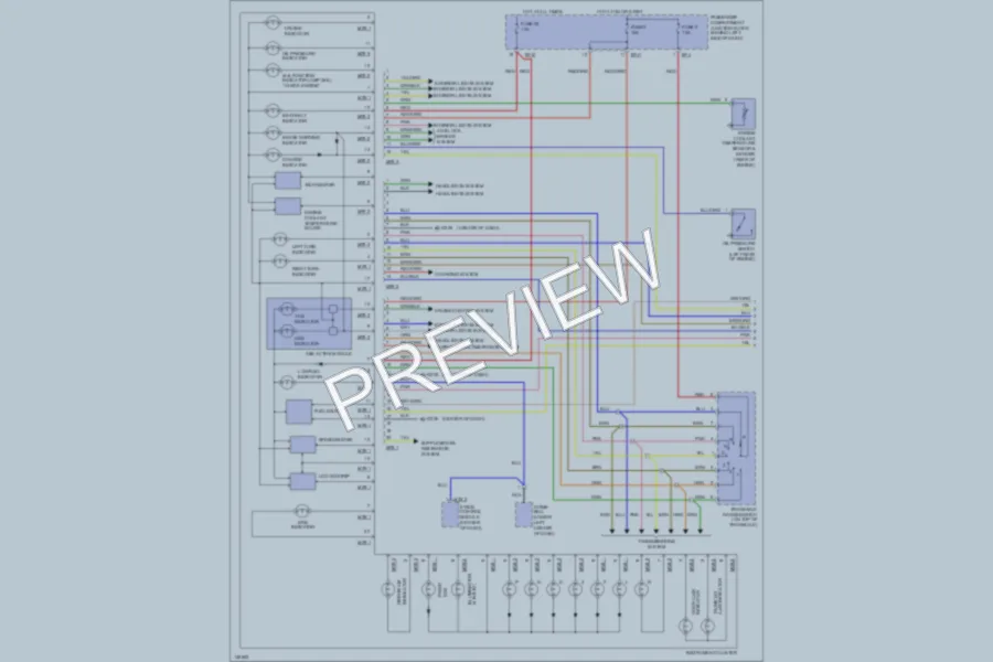 2001 Hyundai Elantra Instrument Cluster wiring diagram preview
