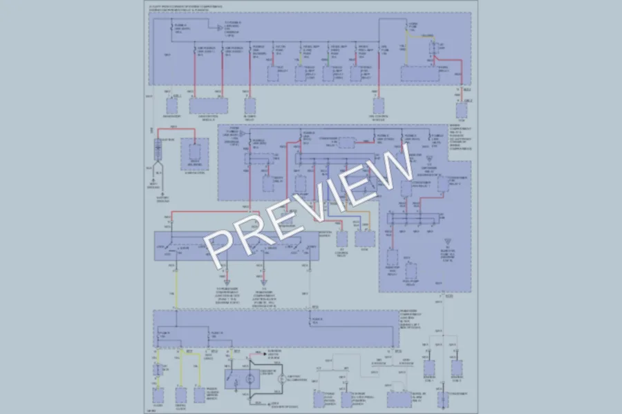 2001 Hyundai Elantra Power Distribution wiring diagram preview