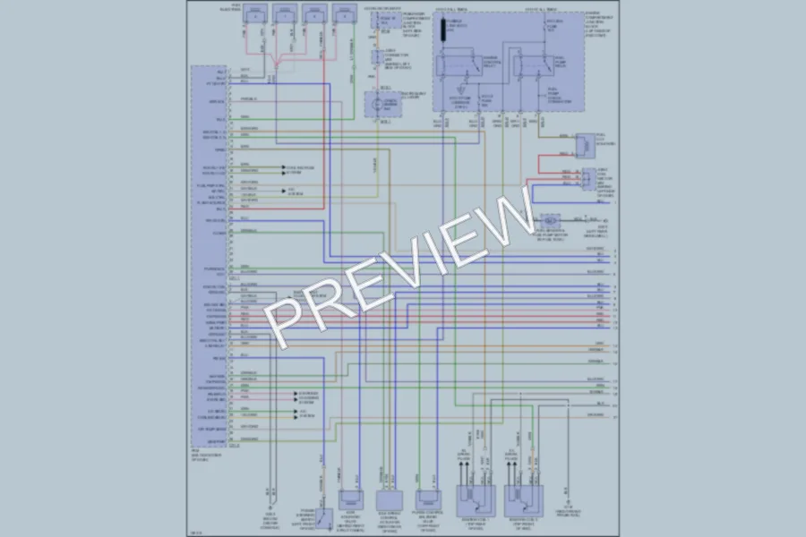 2001 Hyundai SantaFe Engine Performance wiring diagram preview