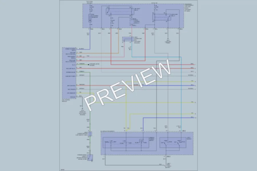 2001 Hyundai SantaFe Headlights wiring diagram preview
