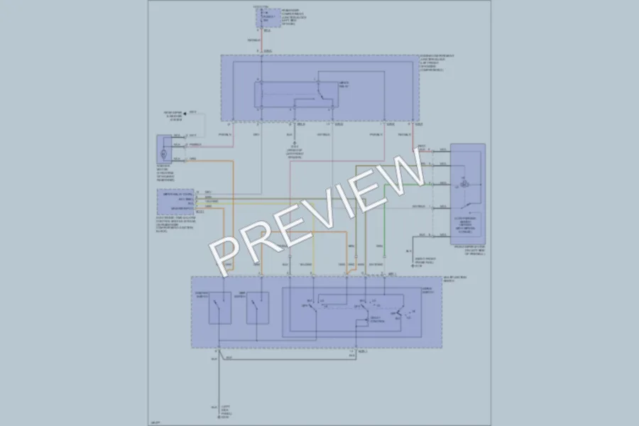 2001 Hyundai SantaFe Wiper Washer wiring diagram preview
