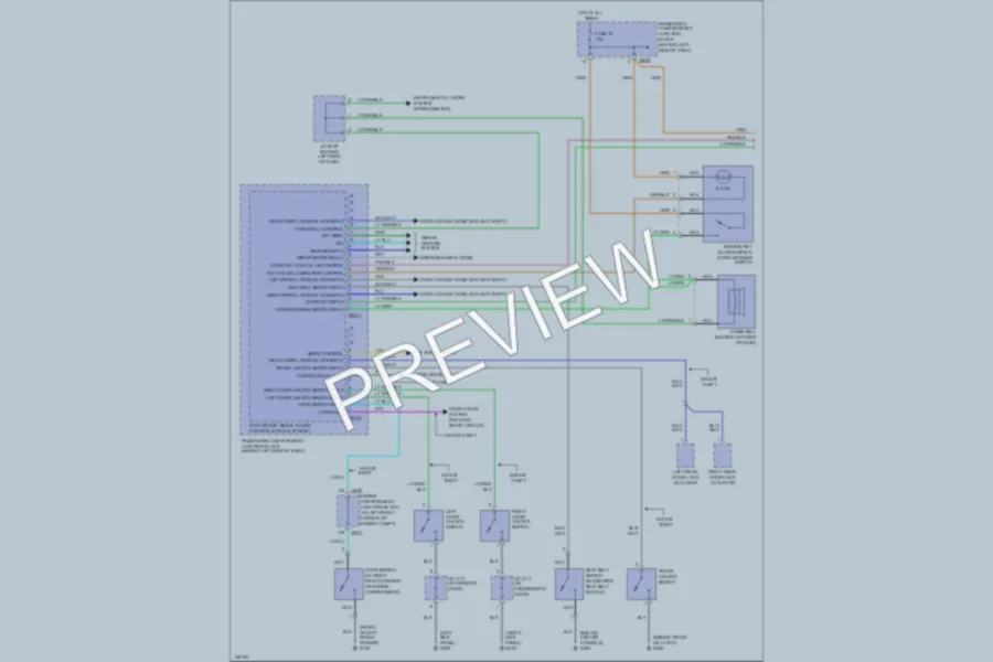 2001 Hyundai Sonata Body Computer wiring diagram preview