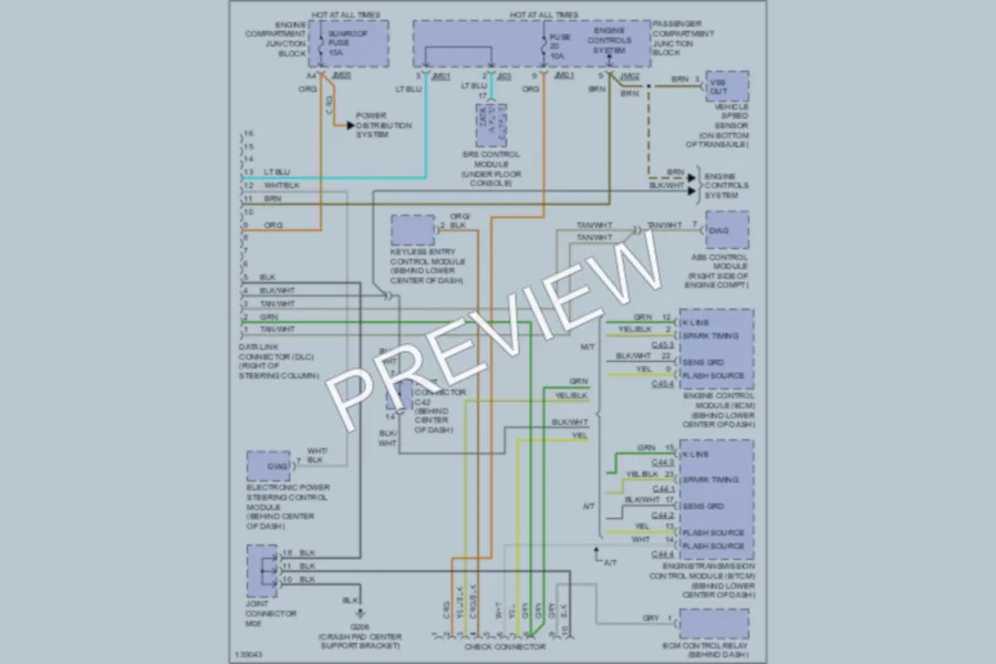 2001 Hyundai Sonata Computer Data Lines wiring diagram preview