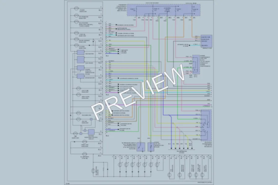 2001 Hyundai Sonata Instrument Cluster wiring diagram preview