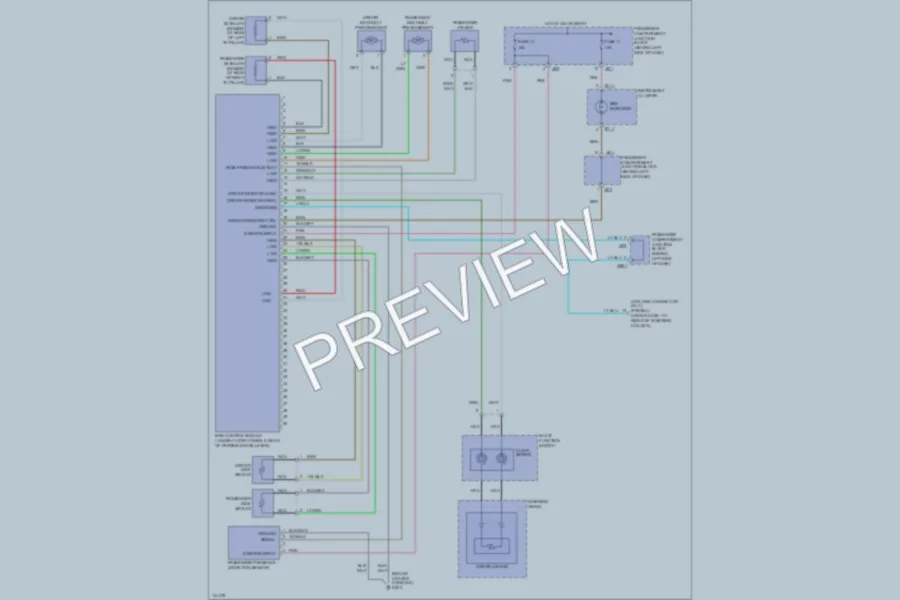 2001 Hyundai Sonata Supplemental Restraints wiring diagram preview
