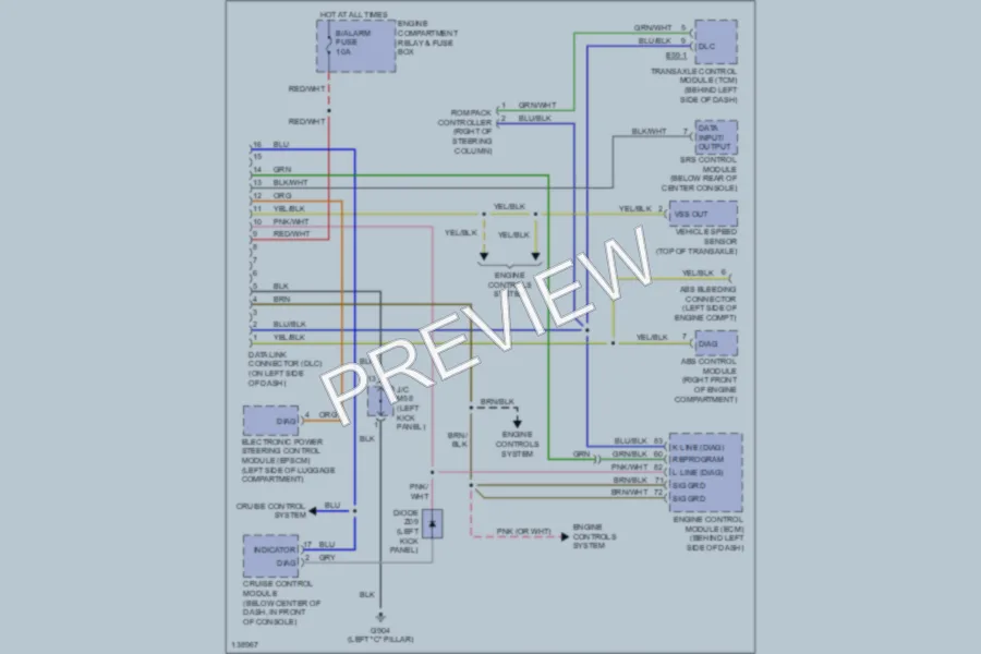 2001 Hyundai Tiburon Computer Data Lines wiring diagram preview