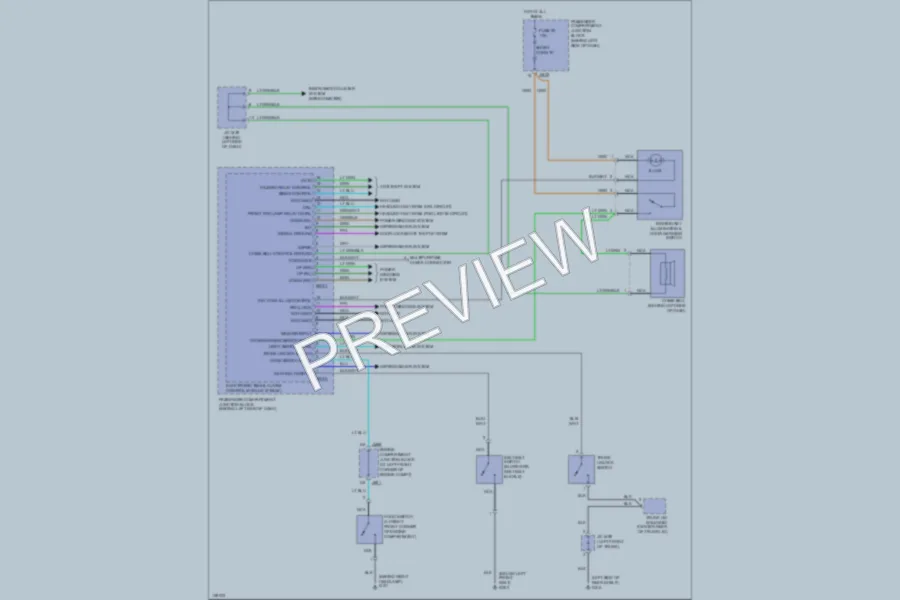 2001 Hyundai XG300 Body Computer wiring diagram preview