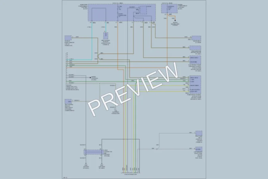 2001 Hyundai XG300 Computer Data Lines wiring diagram preview