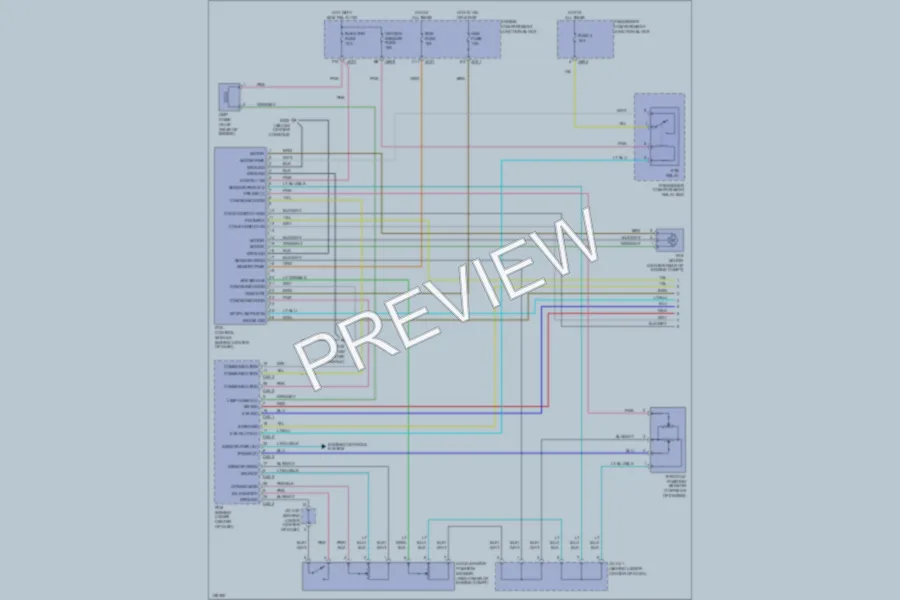 2001 Hyundai XG300 Cruise Control wiring diagram preview