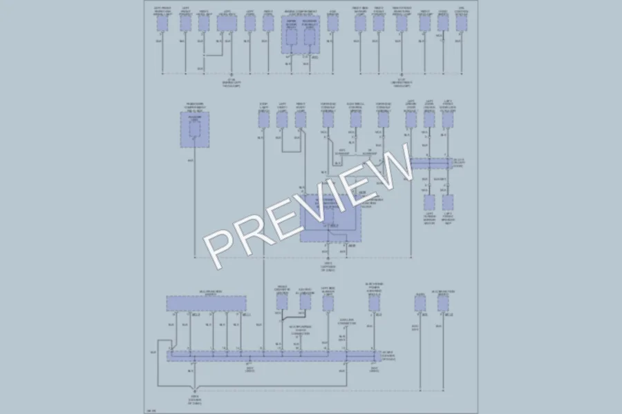 2001 Hyundai XG300 Ground Distribution wiring diagram preview