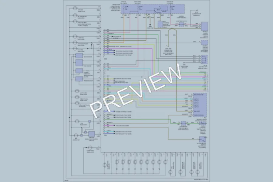 2001 Hyundai XG300 Instrument Cluster wiring diagram preview