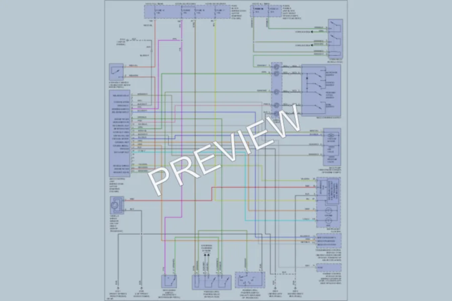 2001 Infiniti G20 Cruise Control wiring diagram preview