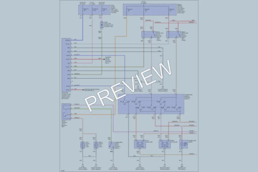 2001 Infiniti G20 Headlights wiring diagram preview