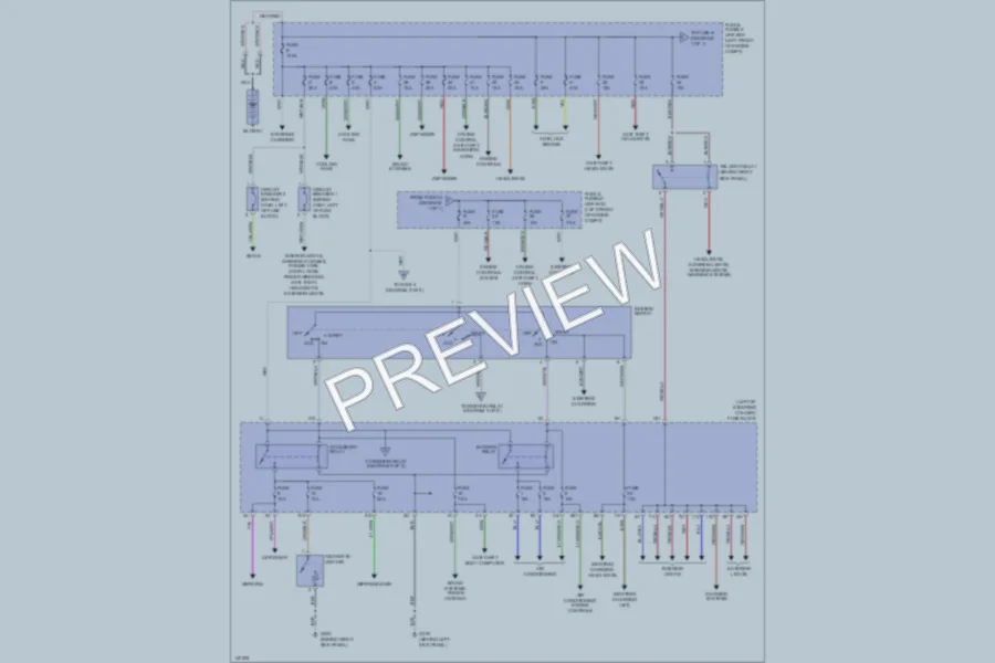 2001 Infiniti G20 Power Distribution wiring diagram preview