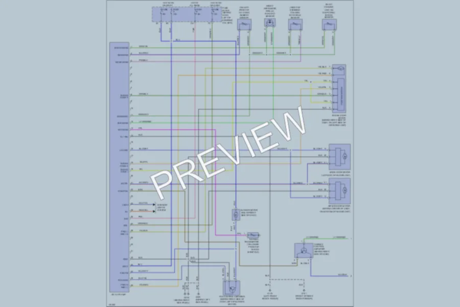 2001 Infiniti G20t Air Conditioning wiring diagram preview