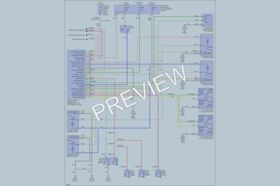 2001 Infiniti G20t Power Door Locks wiring diagram preview