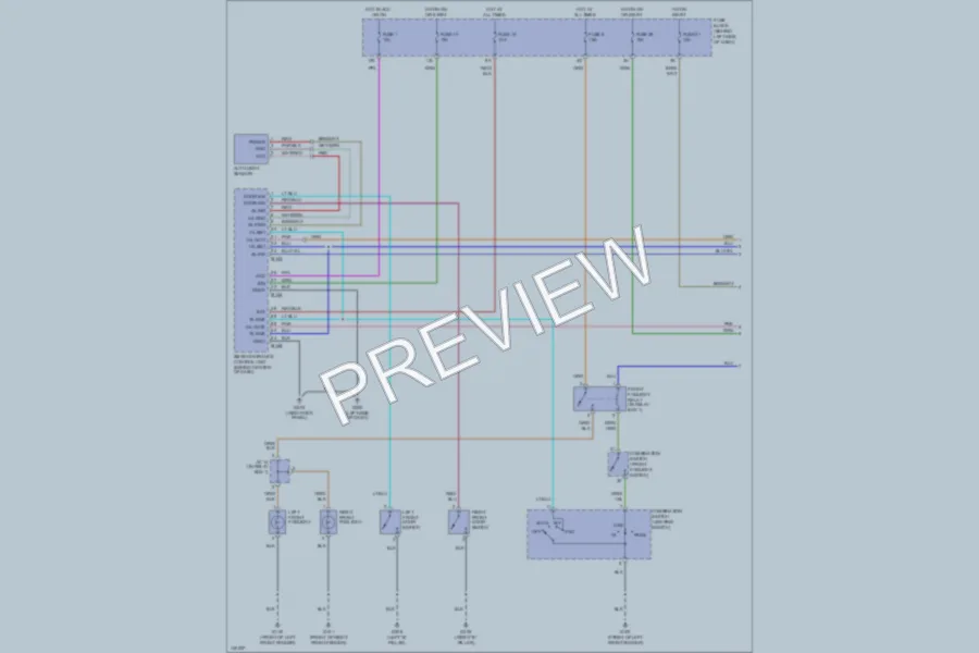 2001 Infiniti I30 Headlights wiring diagram preview