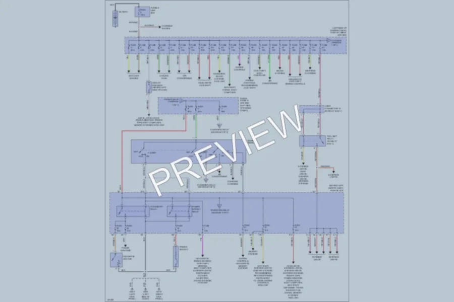 2001 Infiniti I30t Power Distribution wiring diagram preview